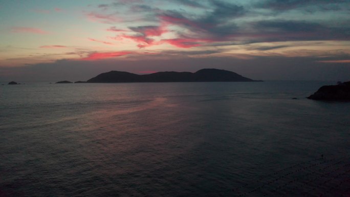 东极岛海边落日