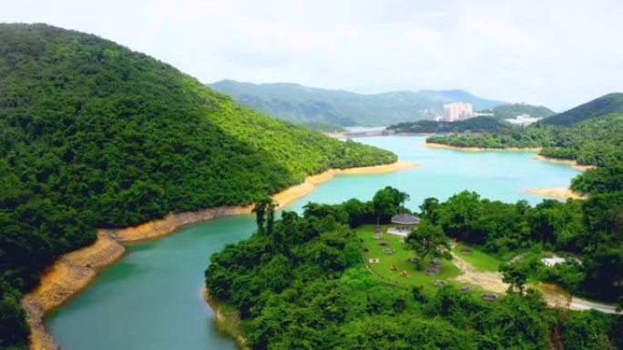 香港大潭水塘山水山河江山