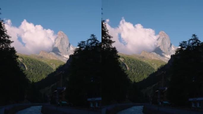 Zermatt和Matterhorn在瑞士的时间流逝
