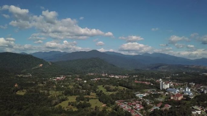 无人机视点乡瓜拉库布乡村场景