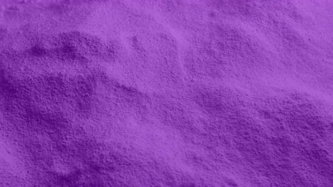 粉末紫色材料跟踪镜头