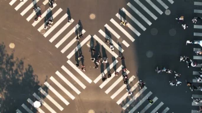 城市街道交叉口的无人机视点