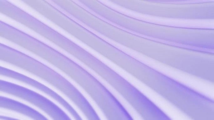 美丽干净柔和的背景动画。紫色抽象简单可循环3D圆圈运动图形设计。