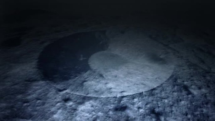 半月背景。现实的月亮。月球是环绕地球运行的天体。