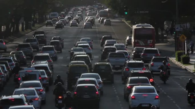 Cars and Traffic at Figueroa Alcorta Avenue, Recol