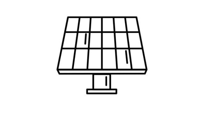 Alpha通道上的太阳能电池线路图标