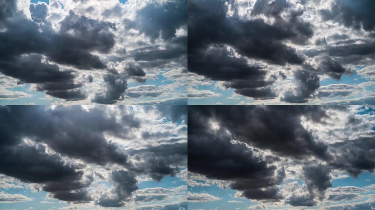 云的延时拍摄风起云涌视频素材风雨变幻