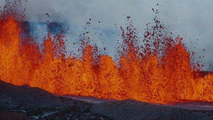 夏威夷火山熔岩喷发