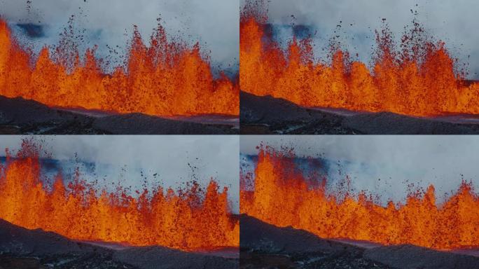 夏威夷火山熔岩喷发