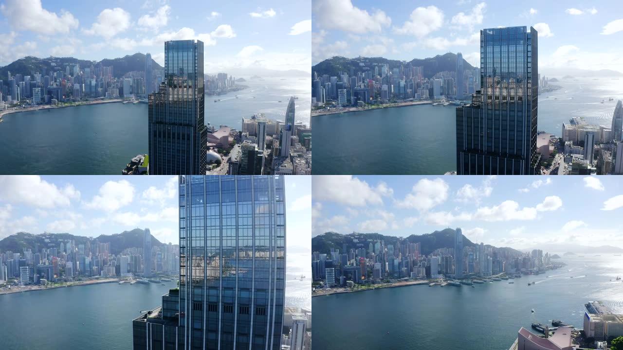 香港城市无人机景观