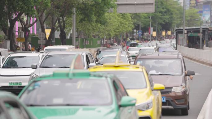 堵车 塞车 大城市拥挤 车多