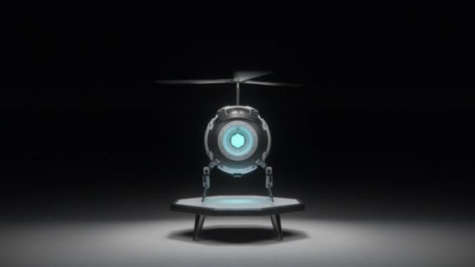 从平台起飞的未来派无人机