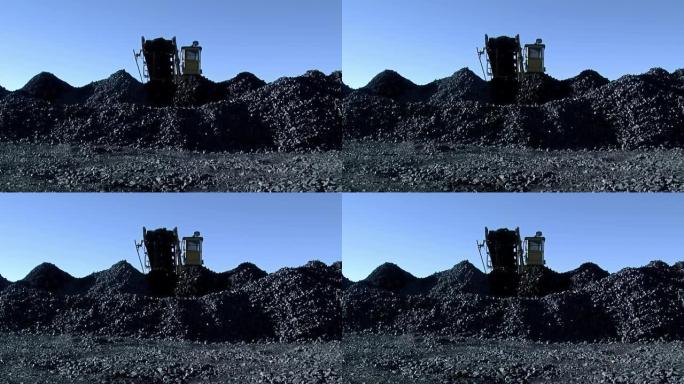 阿根廷巴塔哥尼亚圣克鲁斯省Rio Turbio矿的煤炭输送带。
