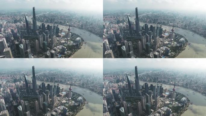 与上海的现代城市景观