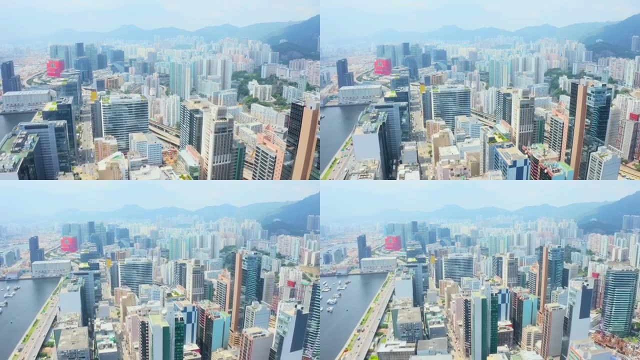 香港观塘城市天际线