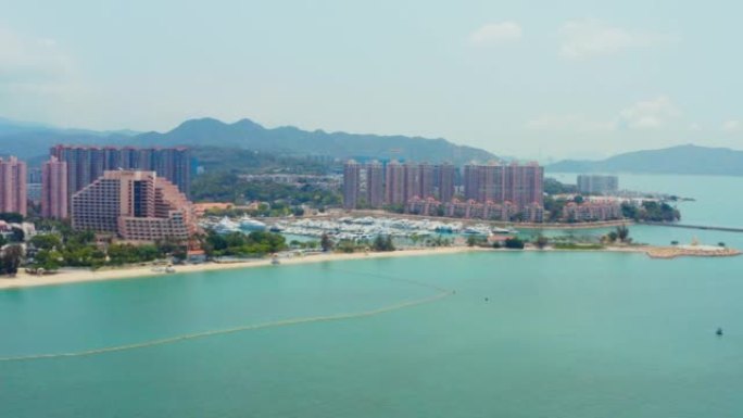 香港黄金海岸的无人机视图