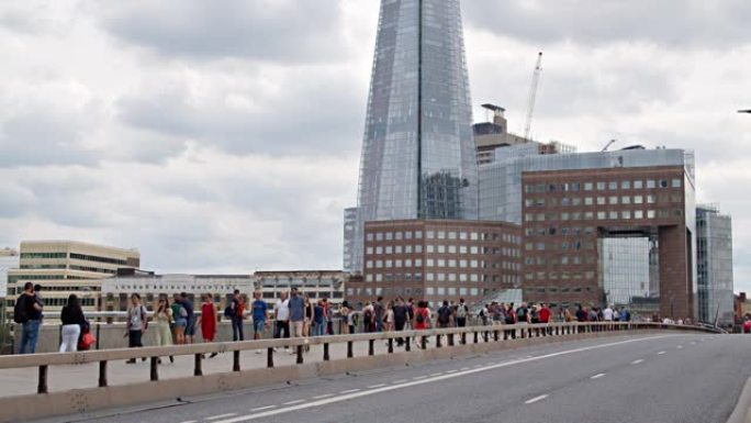 碎片伦敦桥人群游客建筑