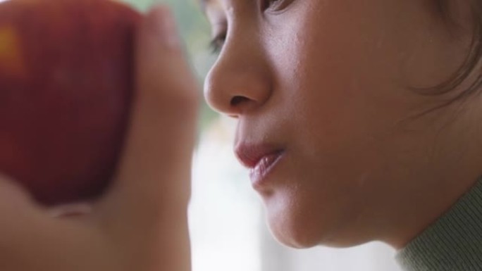 有机苹果减肥低热量零食水果免疫维生素。