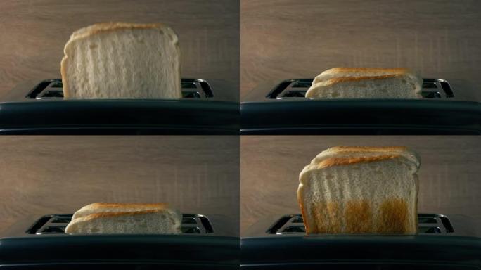 白面包是烤面包机的