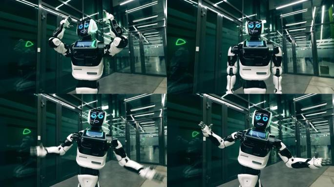 类人机器人在说话时移动手臂