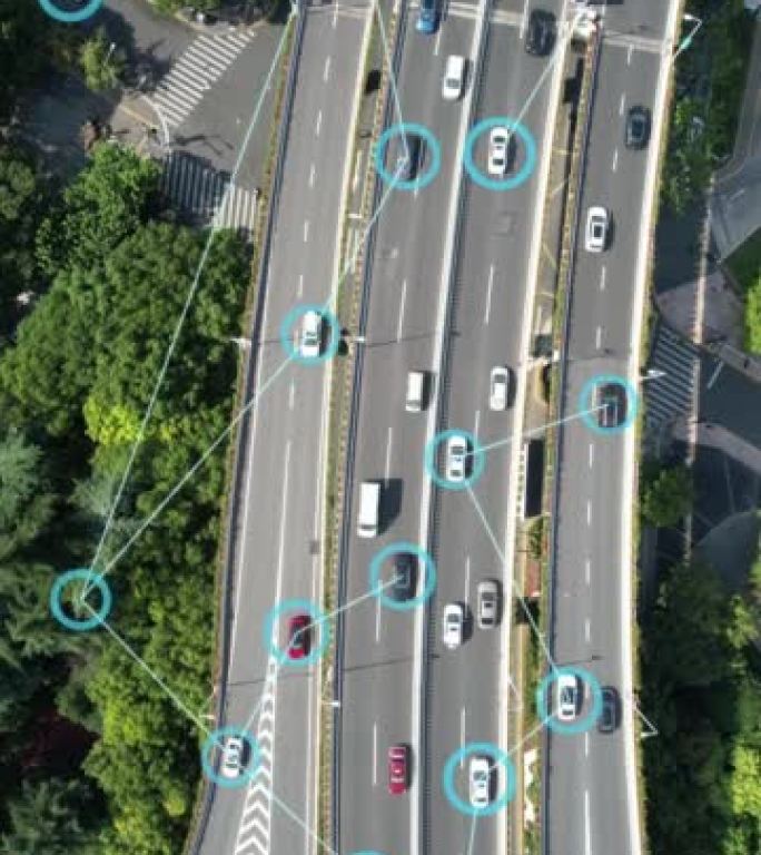 未来运输技术科技道路连接点线