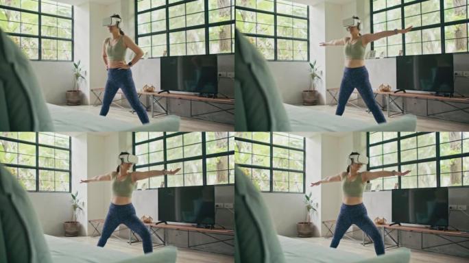 使用VR技术进行运动女性锻炼