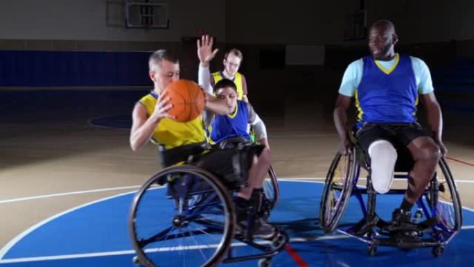 轮椅篮球运动员