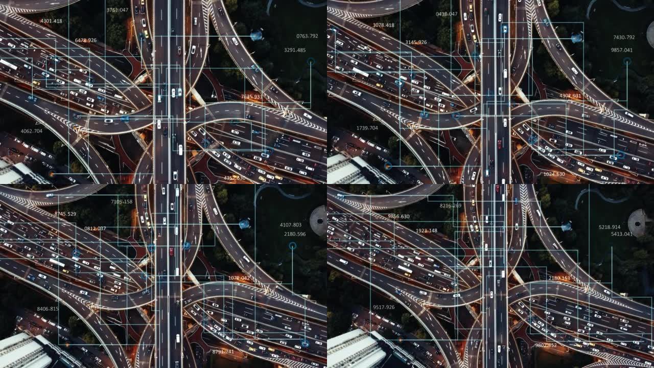 未来智能交通科技交通汽车连线智慧城市