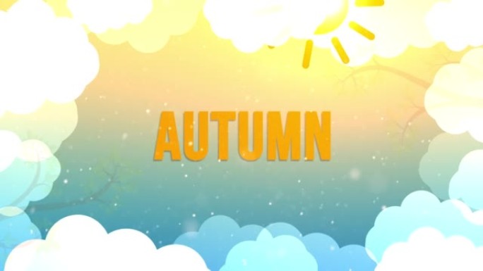 4k股票视频中的秋天叶子背景