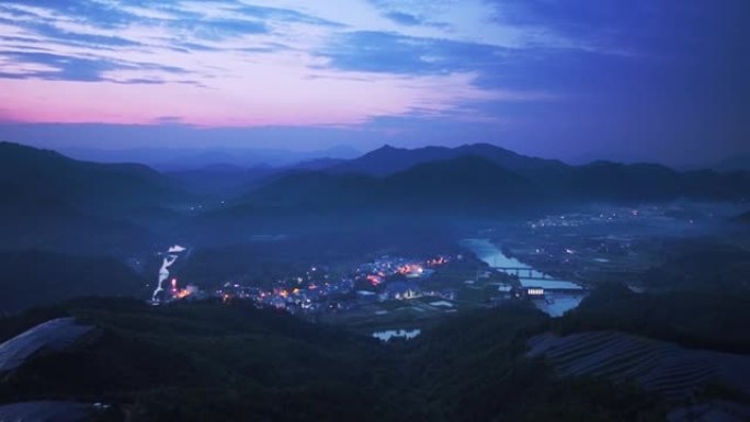 夜晚的小村庄夜晚的小村庄乡村