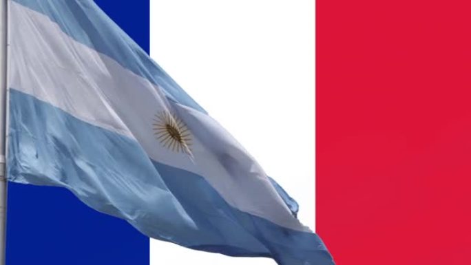 阿根廷国旗超过法国国旗。