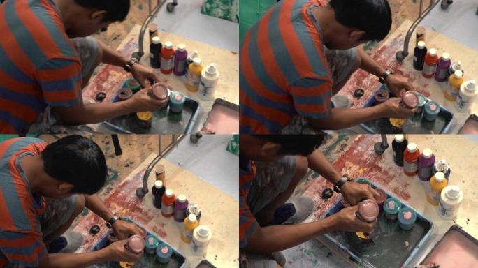 治愈心灵的艺术外国人染料工业勾兑