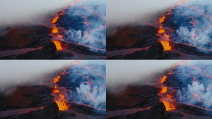 火山爆发夏威夷莫纳罗亚2022