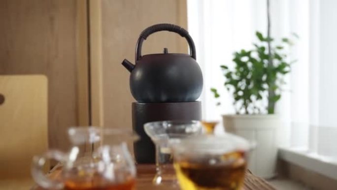 中国茶道茶壶和茶杯