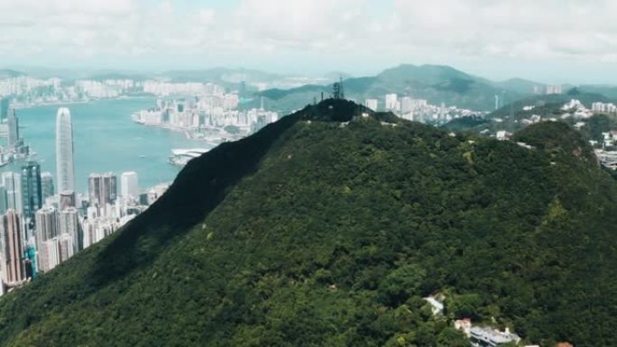 香港太平山无人机景观