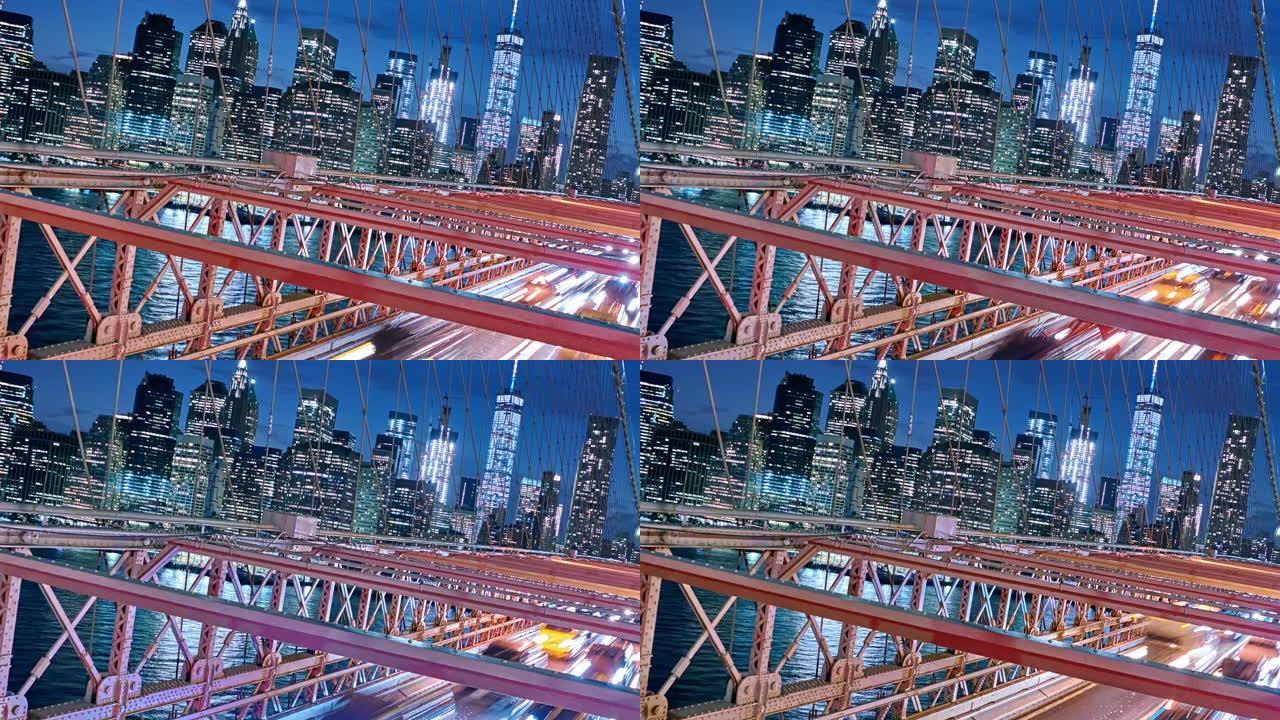 布鲁克林大桥。曼哈顿商业中心
