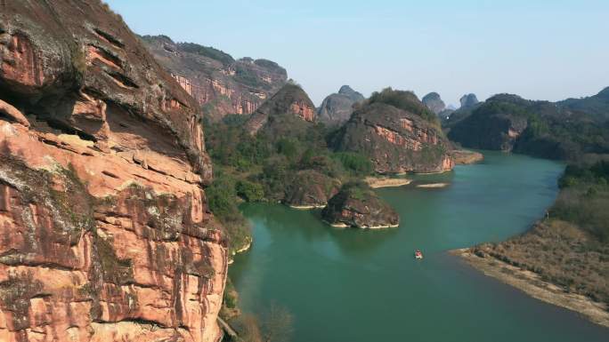 江西龙虎山风景区航拍