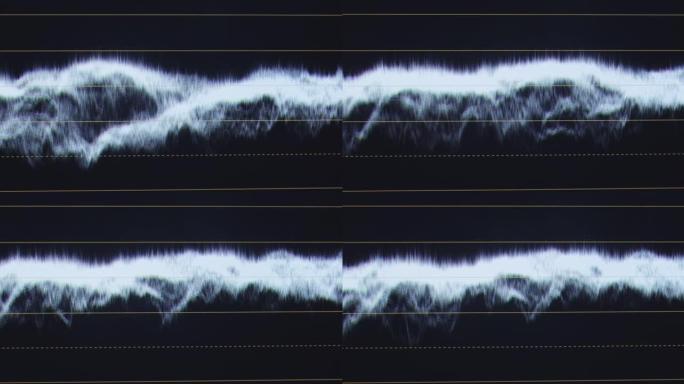黑色背景上的波形黑色背景上的波形