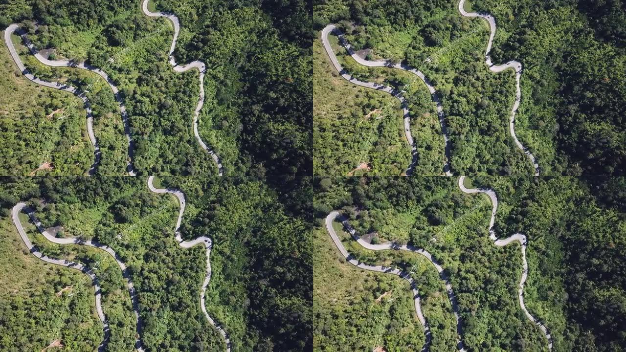 绿色森林中的道路绿色森林中的道路盘山公路