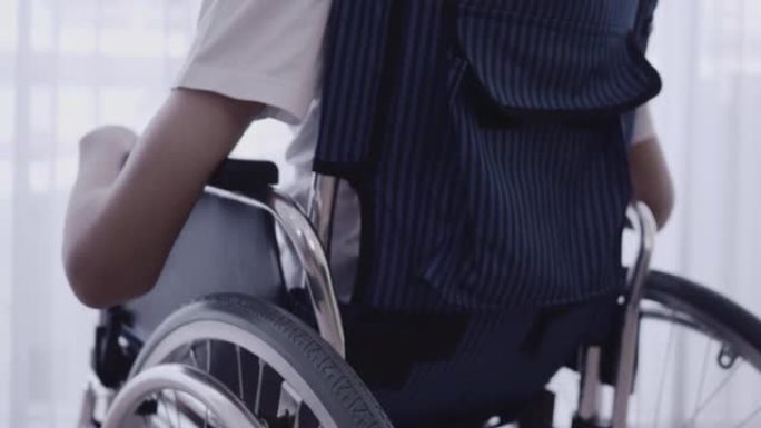 残疾儿子轮椅男子残疾人