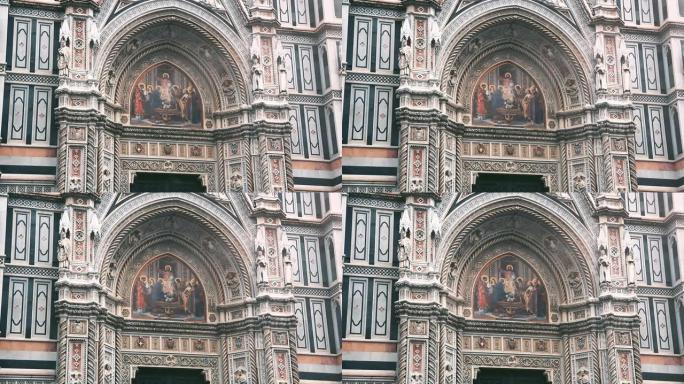 意大利佛罗伦萨大教堂的立面。