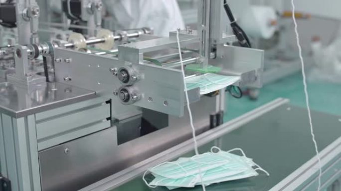 工厂自动制造防护口罩生产线