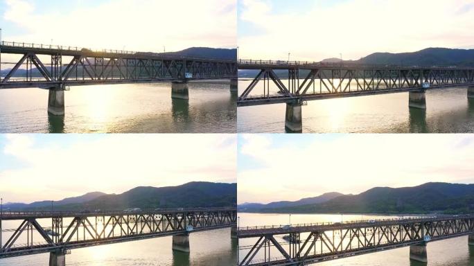 铁路桥桥梁交通视频素材
