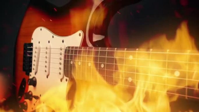 火重金属概念中的电吉他