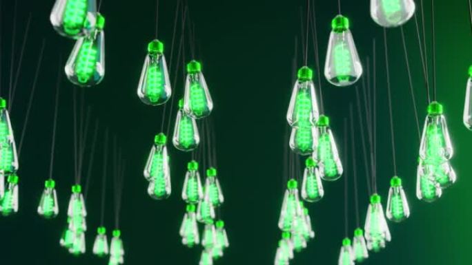 绿色环保生态概念创意灯泡