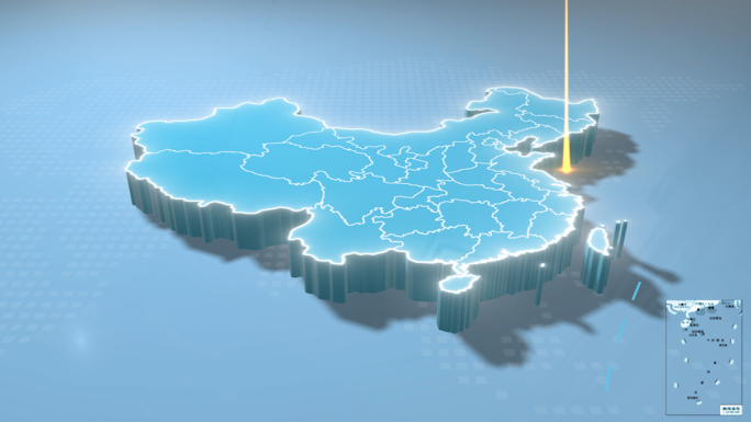 简洁科技企业业务中国地图展示