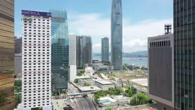 香港中区的鸟瞰图1