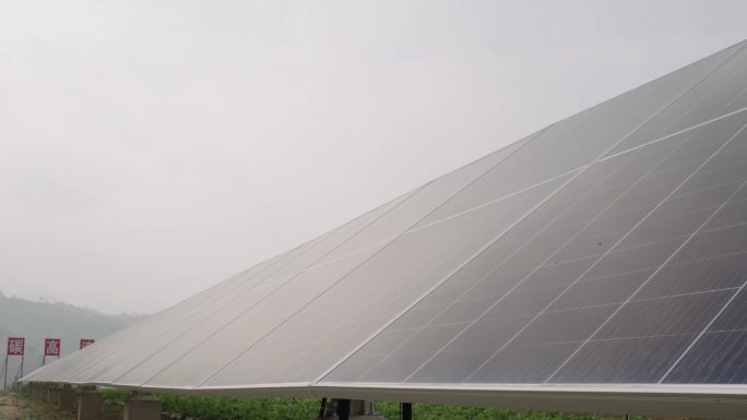 太阳能板，太阳能矩阵，近景4K