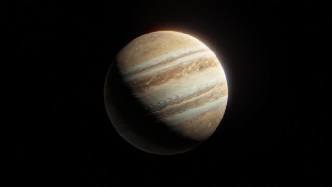 黑色背景上的木星黑色背景上的木星