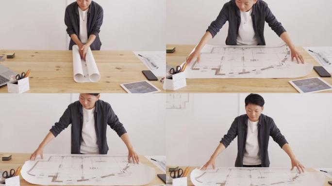 亚洲建筑师在办公桌上推出房屋计划